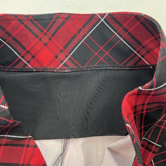 NEW Torrid Women's Plaid Pixie Pant Size 2R-2X Pull-on Red Black White Stretch - Picture 13 of 13